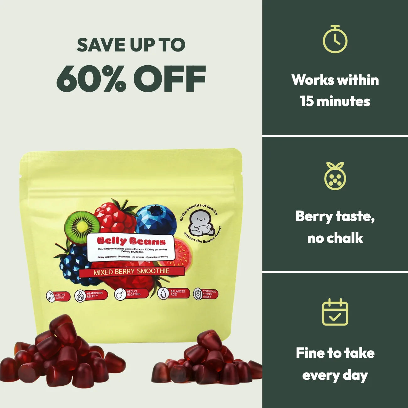 Belly Beans pouch, save up to 60%