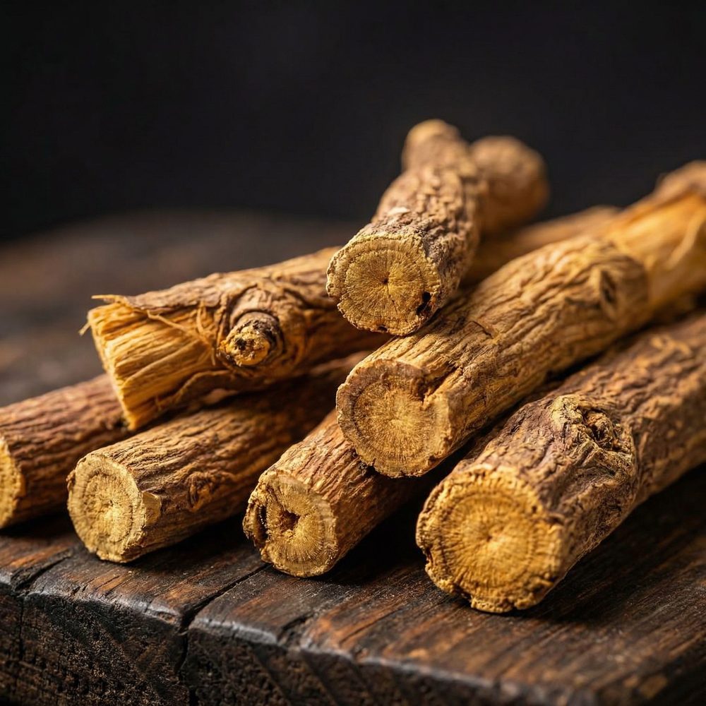 Dried licorice root